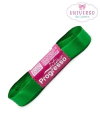 FITA DE CETIM NA COR VERDE BANDEIRA DUPLA FACE 15MM COM 10 METROS
