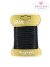 FITA DE CETIM NA COR PRETO DUPLA FACE 4MM COM 10 METROS