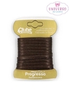 FITA DE CETIM NA COR MARROM CAFÉ FACE 4MM COM 10 METROS