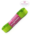 FITA DE CETIM NA COR VERDE FOLHA FACE 15MM COM 10 METROS