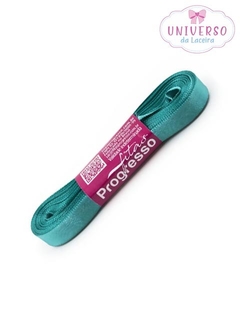 FITA DE CETIM NA COR JADE FACE 10MM COM 10 METROS
