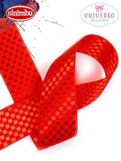 CETIM DECORADO SINIMBU VERMELHO 1666/C976 COM 10 METROS