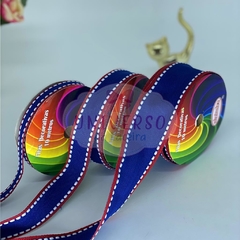 FITA GORGURÃO PESPONTADA 38MM 1814/38MM COM 10 METROS