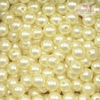 PÉROLA TAMANHO 8MM AMARELO BEBÊ COM FURO COM 30 GRAMAS