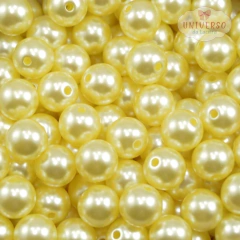 PÉROLA TAMANHO 10MM AMARELO 203 COM FURO (30 GRAMAS)