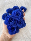 Flor de Voil Azul Royal - Elegância em 3 Opções de Tamanhos