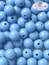 BOLA LEITOSA AZUL BEBE 08MM COM 30 GRAMAS