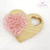 BOLA SEXTAVADA ROSA BEBE IRISADA 10MM COM 30 GRAMAS