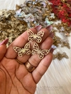 Borboleta de Lonita Dourado com 4 unidades