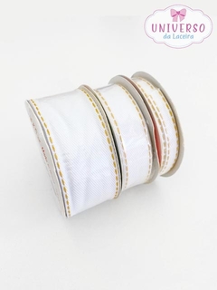 PESPONTADA JEANS BRANCA 1785 38/22 OU 10MM