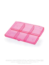 Caixa Organizadora Rosa - 2,5 x 13 x 18,1 cm