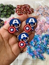 Aplique em acrílico Capitão America - O Par