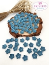 ENTREMEIO FLORZINHA AZUL TIRANO EM ACRÍLICO 10G