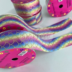 FITA MARAVILHOSA ESCAMA CORAL 38MM COM 10 METROS