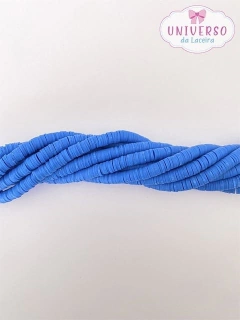 DISQUINHOS FIMO EMBORRACHADO AZUL 8MM
