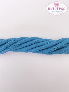 DISQUINHOS FIMO EMBORRACHADO AZUL CLARO 8MM