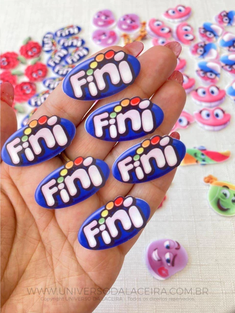 Aplique em acrílico tema fini o par - comprar online