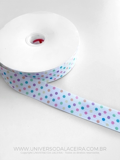 Fita Estampada de Bolinhas Candy - Por Metro