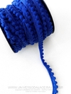 Fita Pompom 10mm para Acabamento Azul Royal - Metro