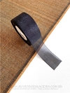 FITA DE ORGANZA PRETO, 5 metros
