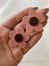 Flor de Camélia em Acrílico Nude - O Par