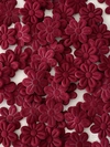 Flor de Tecido Vinho 1cm - 50 Unidades