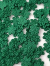 Flor de Tecido Verde Bandeira 1cm - 20 Unidades