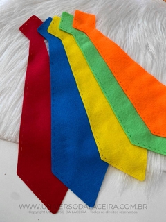 GRAVATAS DE FELTRO COM 5 UNIDADES CORES DIVERSAS