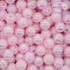BOLA IRISADA ROSA BEBÊ COM FURO 10MM COM 30 GRAMAS