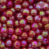 BOLA IRISADA VERMELHO COM FURO 10MM COM 30 GRAMAS