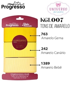KIT TONS DE AMARELO 3 METROS DE CADA COR