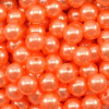 PÉROLA TAMANHO 10MM LARANJA COM FURO (30 GRAMAS)