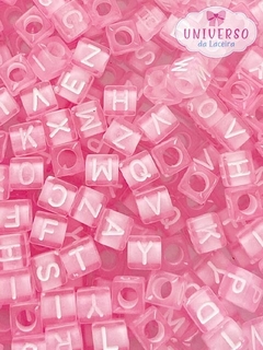 ENTREMEIO LETRA QUADRADA ROSA COM BRANCO COM 20 GRAMAS - comprar online