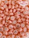 ENTREMEIO LETRAS LARANJA COM PRATA COM 20 GRAMAS