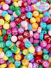 ENTREMEIO LETRAS COLORIDA COM PRATA COM 20 GRAMAS