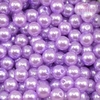 PÉROLA TAMANHO 8MM LILAS COM FURO COM 30 GRAMAS