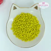 MIÇANGÃO NA COR AMARELO LIMÃO CLARINHO DE VIDRO 3,6MM COM 20 GRAMAS