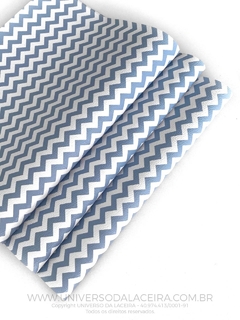 Lonita Chevron Azul Bebê 25x40