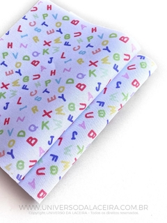 LONITA TEMA ESCOLAR ESTAMPADA COM LETRAS 19X28