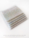 Manta de Strass Boreal Branca, 1 cm x 40 cm - A Tira