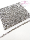 MANTA STRASS CINZA 1CM X 40CM "TIRA"