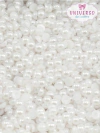 MEIA PEROLA LISA BRANCO DE 4MM COM 10G
