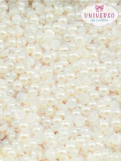 MEIA PEROLA LISA PEROLA DE 4MM COM 10G