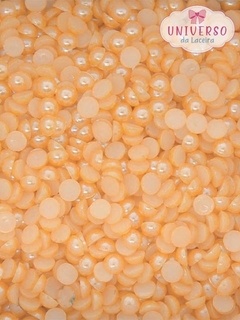 MEIA PEROLA LISA SALMON DE 5MM COM 10G