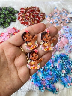 Aplique em acrílico Moana Baby - O Par