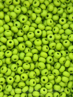 MIÇANGÃO NA COR VERDE NEON DE VIDRO 3,6MM COM 20 GRAMAS