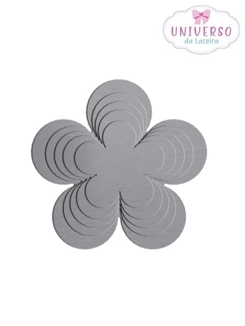 MOLDE EM AÇO INOX MODELO CAMÉLIA 5 PETALAS