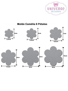 MOLDE EM AÇO INOX MODELO CAMÉLIA 5 PETALAS - comprar online