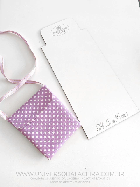 Gabarito para Bolsinha de Lonita 34x15cm