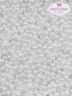 PÉROLA TAMANHO 3MM BRANCA COM FURO 10G